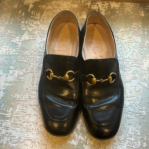 Chanel loafers with rhinestone heels